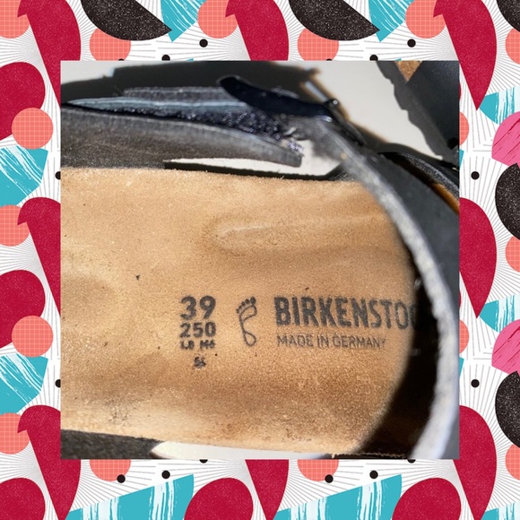 Birkenstock Rio Ankle Strap Sandals Black Tan - Picture 4 of 5